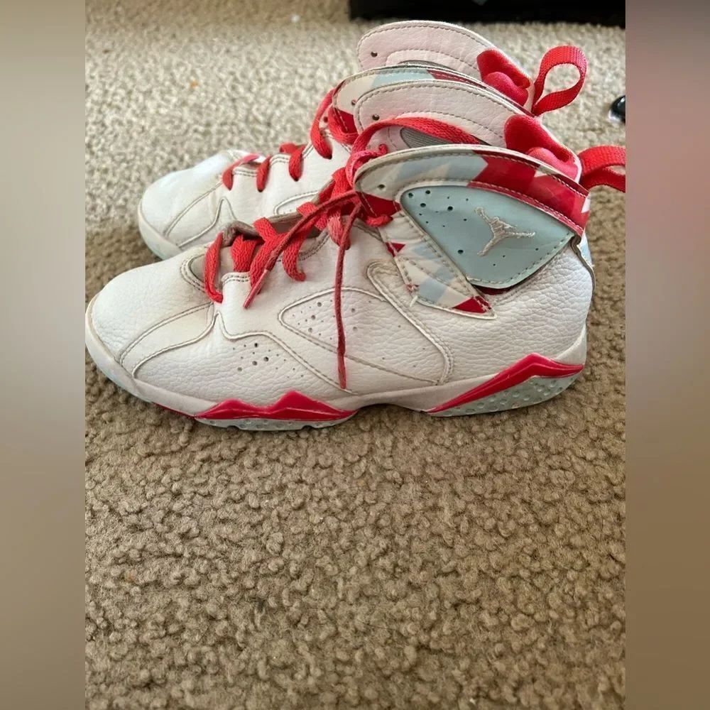 Boys Air Jordan 7 Retro Topaz Mist Shoes